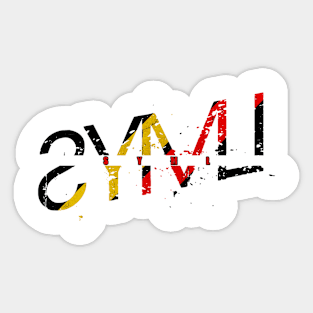 vintage typo SYML Sticker